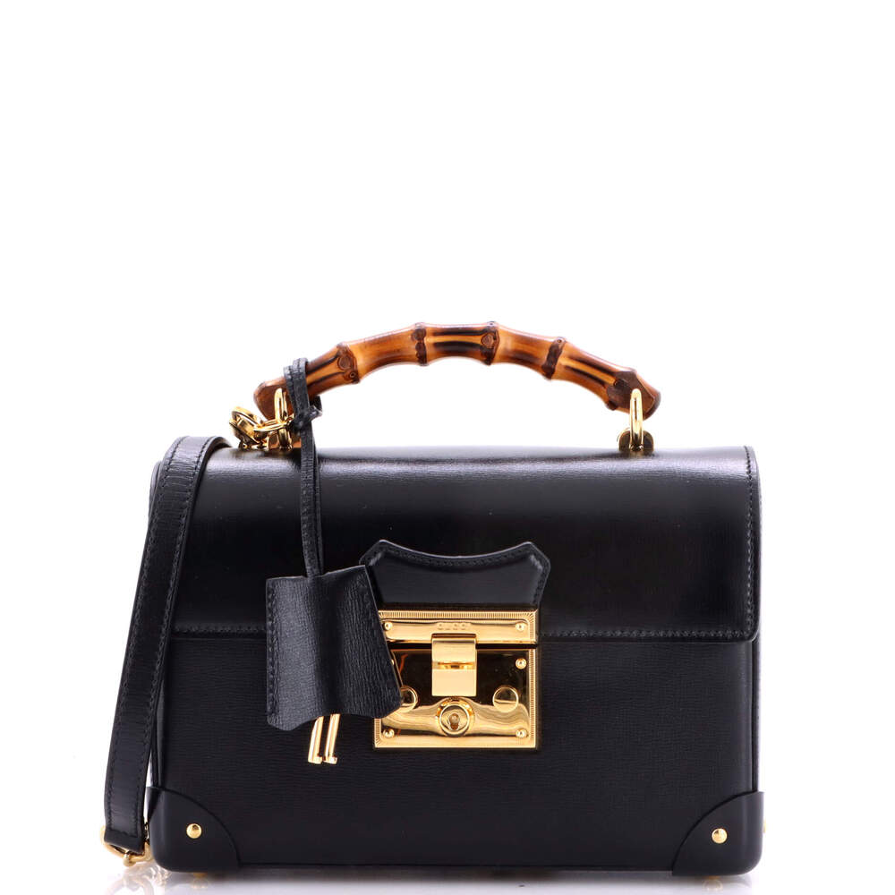 Gucci Padlock Bamboo Shoulder Bag #248674G14B - Picture 1 of 8